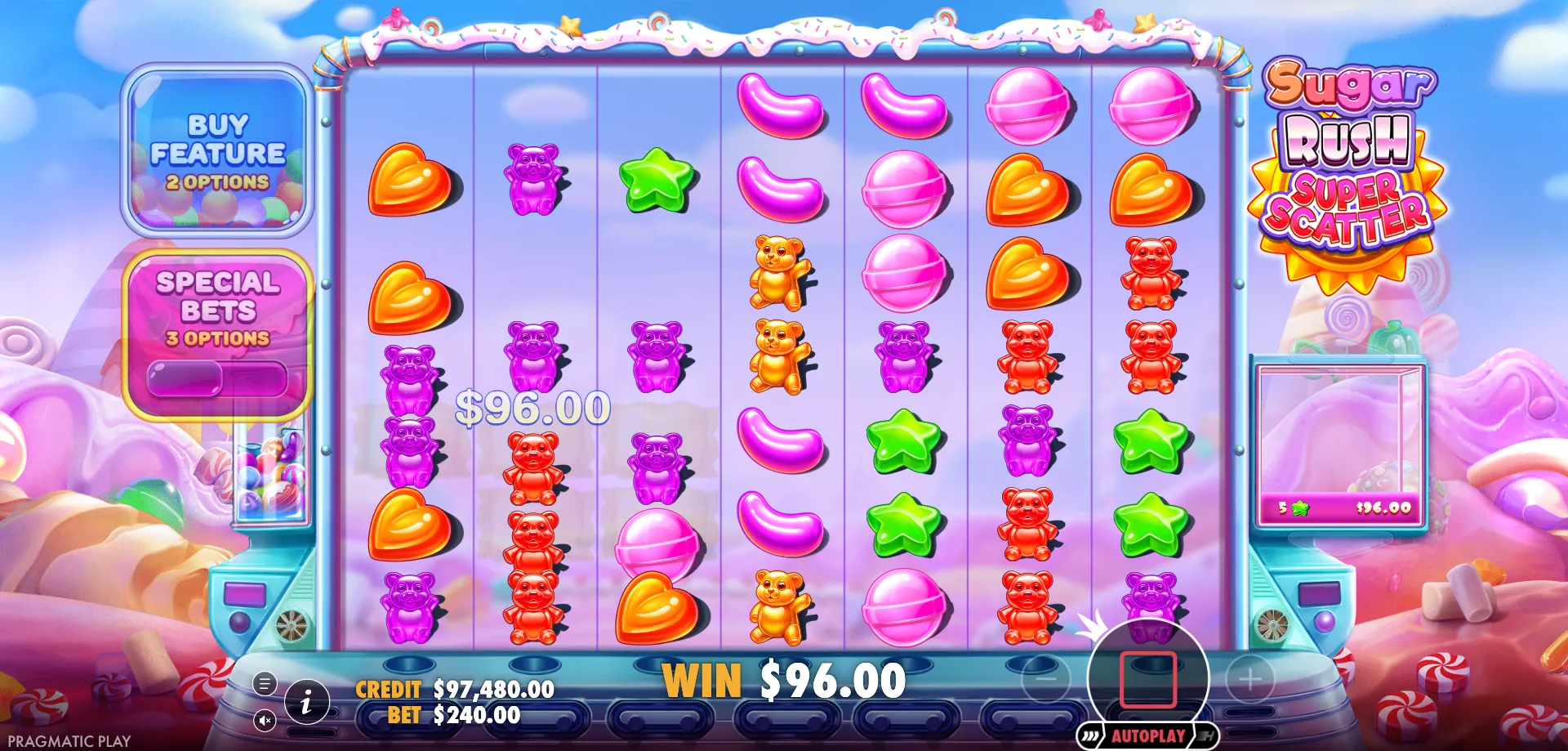 Demo Sugar Rush Super Scatter — Jogue Grátis