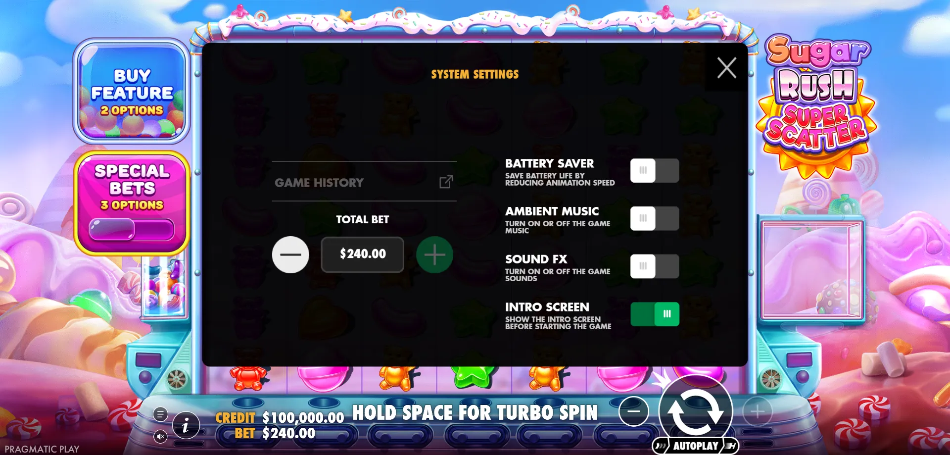Double-or-Nothing — sugar rush super scatter demo